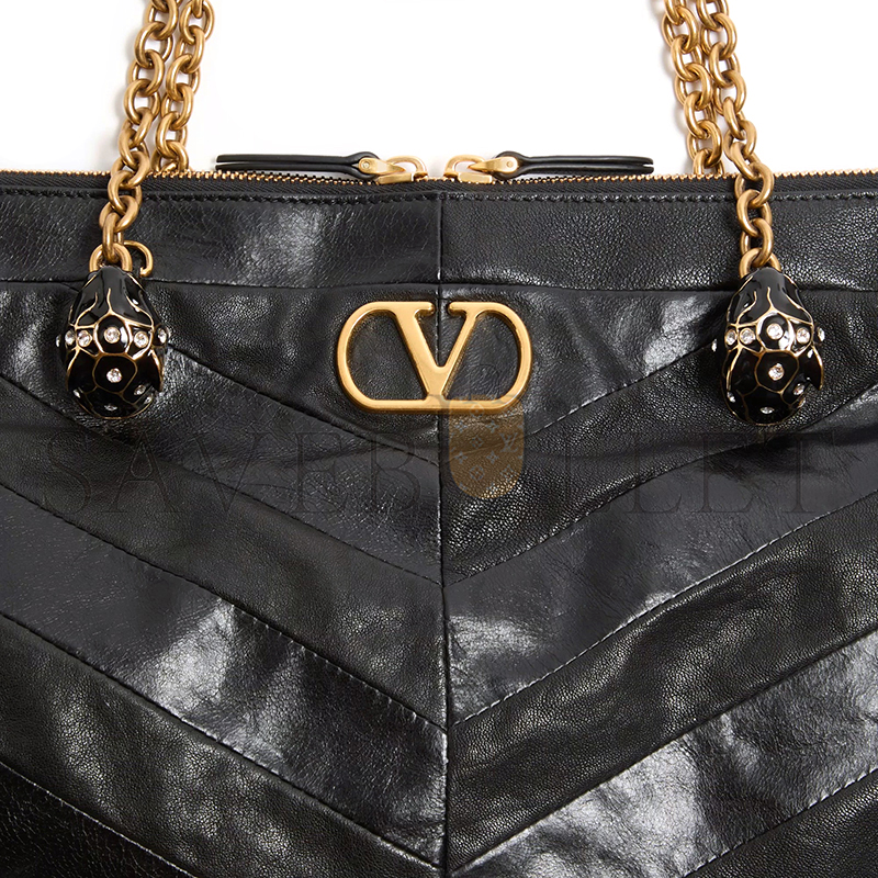 VALENTINO GARAVANI PANTHEA SHOULDER BAG IN NAPPA LEATHER WITH CHEVRON PATTERN 7W0B0S70UYF_0NO (33*19.5*9cm) VALENTINO GARAVANI PANTHEA SHOULDER BAG IN NAPPA LEATHER WITH CHEVRON PATTERN 7W0B0S70UYF_0NO (33*19.5*9cm)